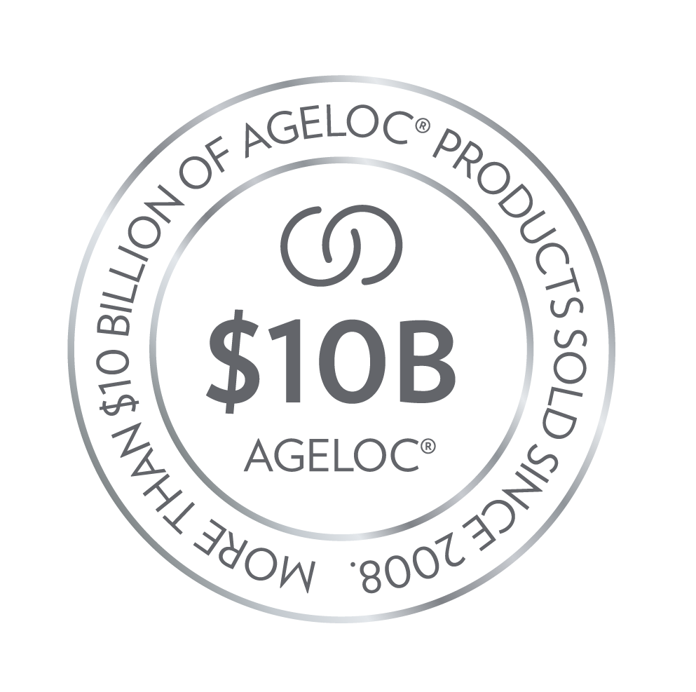 Logotipo del premio a la marca de 10 mil millones de dólares ageLOC