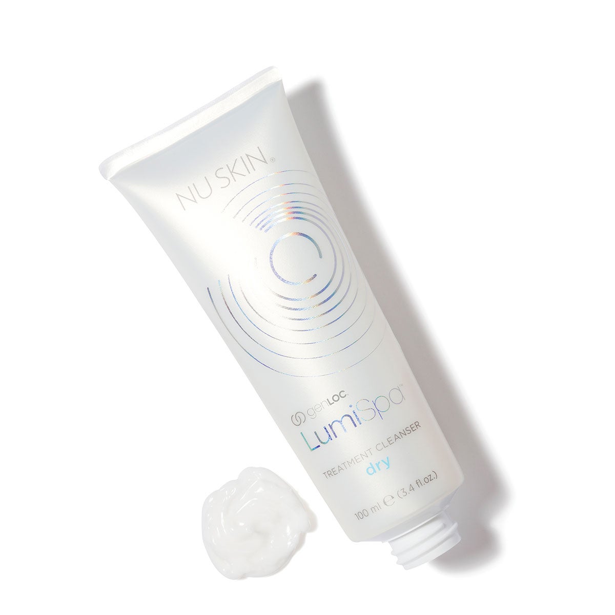 LumiSpa Cleanser Dry White Background with Product