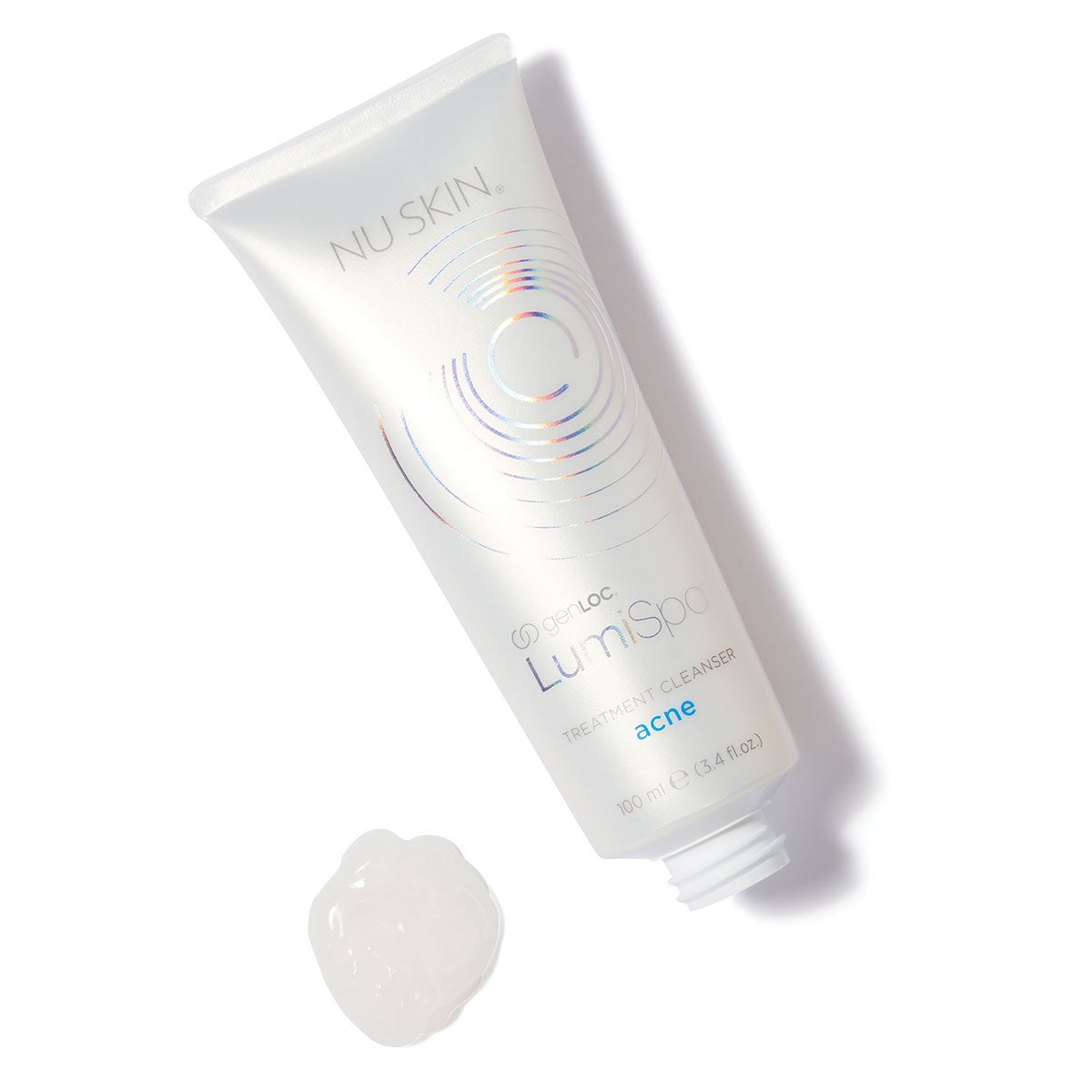 LumiSpa Cleanser Acne White Background with Product