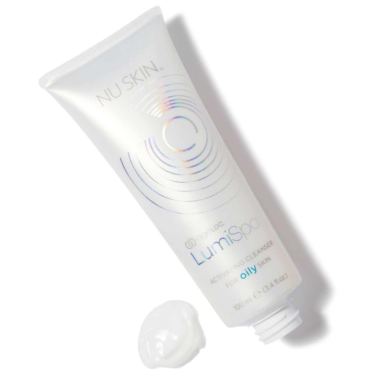 LumiSpa Cleanser for Oily Skin on White Background with Product Blob
