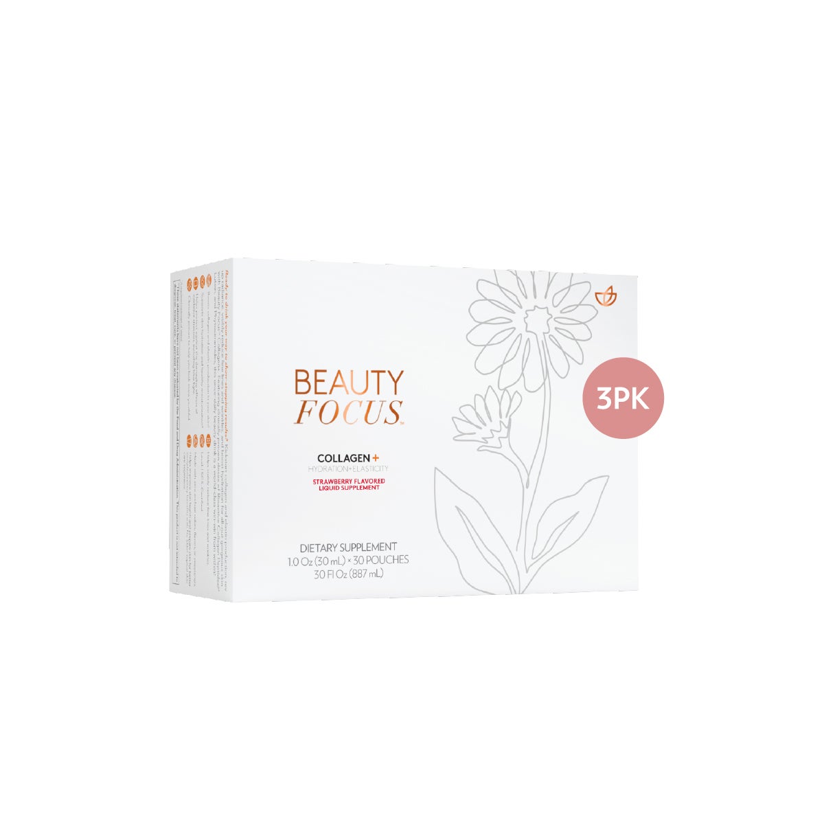 Beauty Focus™ Collagen+ (Strawberry) 3pk