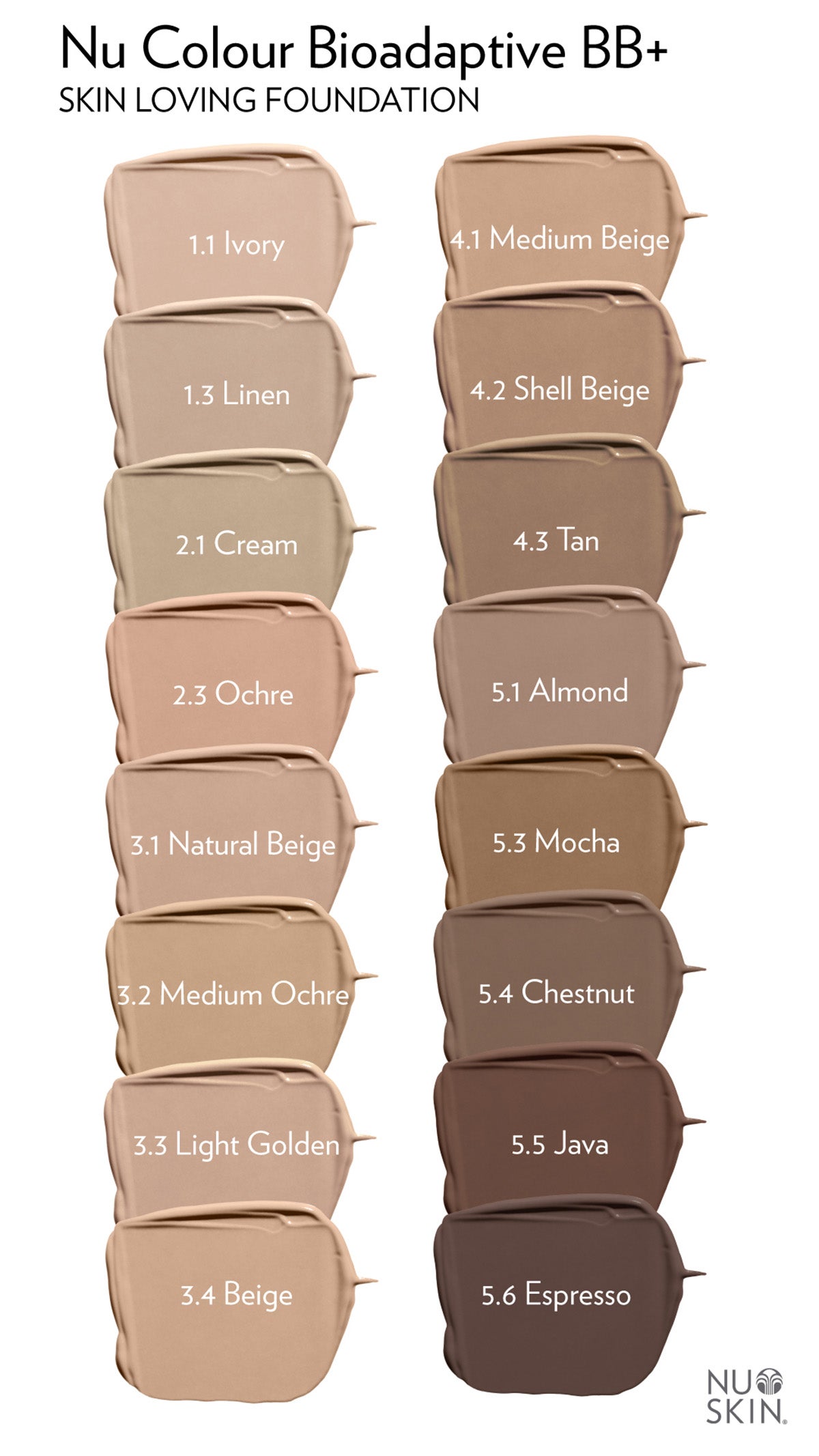 Nu Colour® Bioadaptive BB+ Skin Loving Foundation Beige 3.4