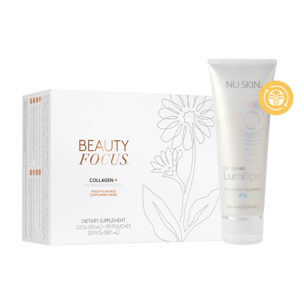 Beauty Focus™ Collagen+ Peach & ageLOC® LumiSpa® Cleanser (Dry) Subscription